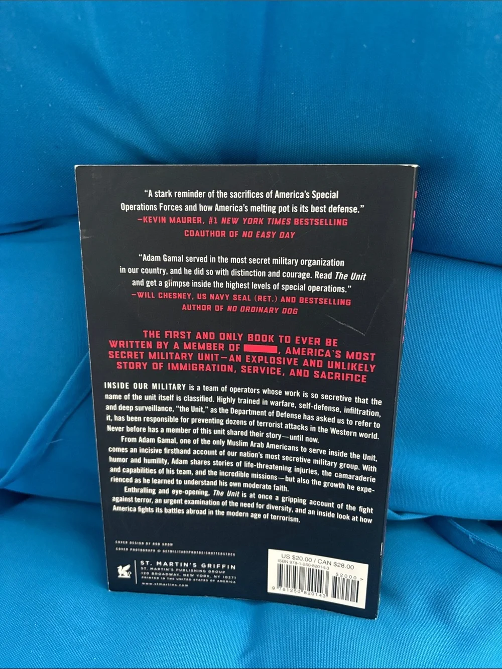 The Unit By Adam Gamal With Kelly Kennedy Soft Cover NWOTS